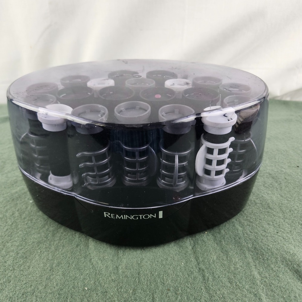 Remington Velvet Flocked Hot Rollers Model KF-201 With 19 Clips Pageant Cheer